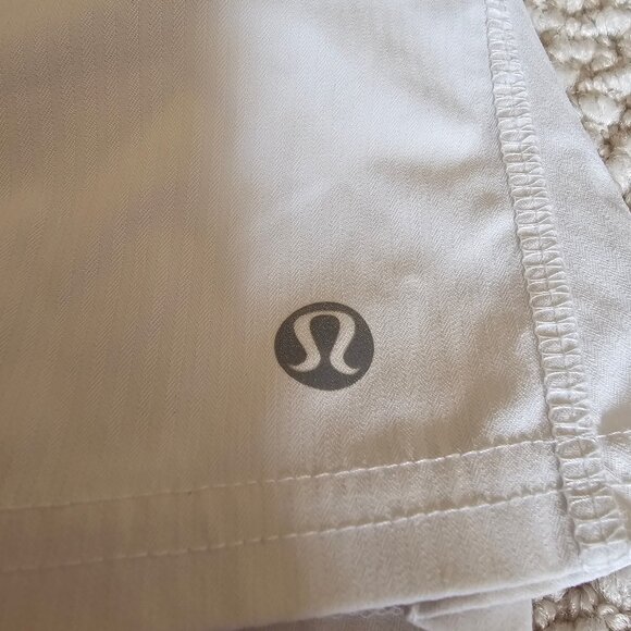 Lululemon Circuit Breaker Skirt Skort White Ruffle Back 4 Tall Tennis Pickleball - Picture 4 of 8